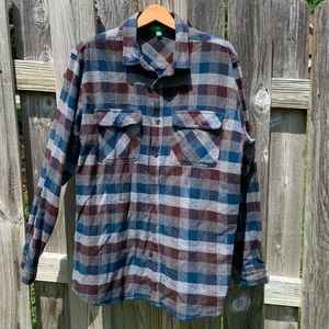 Dip Flannel Plaid Shirt XL Tall
